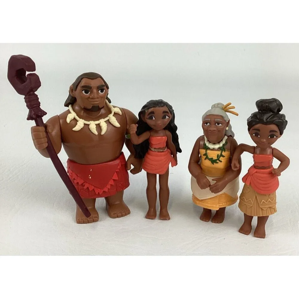 Disney Moana Deluxe Collectible Figure Chief Tui Gramma Tala Lot Hasbro Toy - Picture 1 of 6